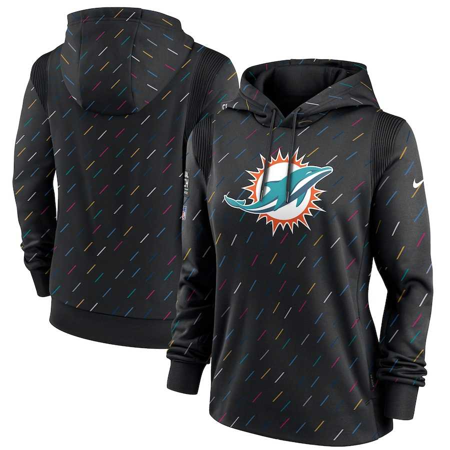 Women's Miami Dolphins Nike Anthracite 2021 NFL Crucial Catch Therma Pullover Hoodie,We sell and wholesale Women's Miami Dolphins Nike Anthracite 2021 NFL Crucial Catch Therma Pullover Hoodie on line form chian!